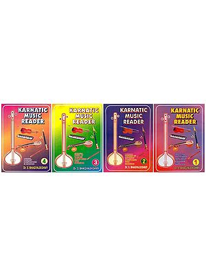 Karnatic Music Reader with Notations (Set of 4 Books)