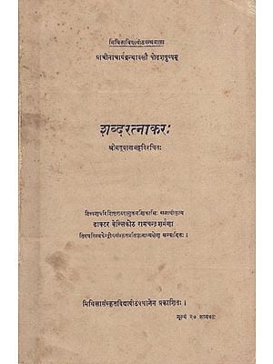 शब्दरत्नाकरः चाणभट्ट प्रणीतः Sabdaratnakara of Vamana-Bhatia-Bana: Critically Edited with Critical Notes (An Old and Rare Book)