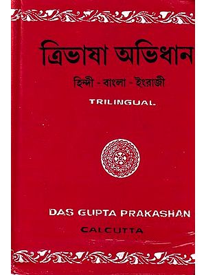 ত্রিভাষা অভিধান হিন্দী - বাংলা - ইংরাজী: Hindi-Bengali-English Trilingual Dictionary (Bengali)