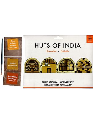 Huts of India: Educational Activity Kit: Toda Huts of Tamilnadu (DIY Origami Coloring Kit)