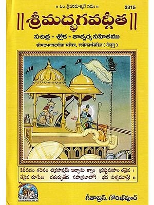 శ్రీమద్భగవద్గీత సచిత్ర - శ్లోక తాత్పర్య సహితము- Srimad Bhagavad Gita Illustrated, With Verses (Telugu)