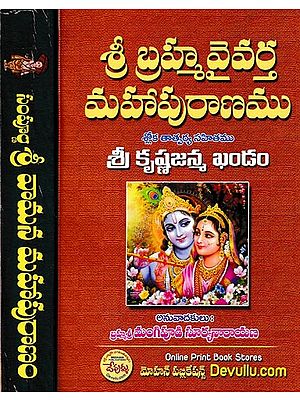 శ్రీ వేదవ్యాసుని శ్రీ బ్రహ్మవైవర్త మహాపురాణము: Sri Brahmavaivarta Mahapurana in Telugu (Set of 2 Volumes)