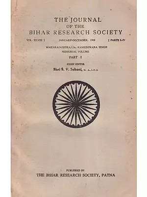 The Journal of The Bihar Research Society - Vol- XLVIII, Part- 1( January- December 1962)