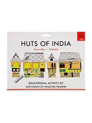 Huts of India: Educational Activity Kit: Kath-Khuni of Himachal Pradesh (DIY Origami Coloring Kit)