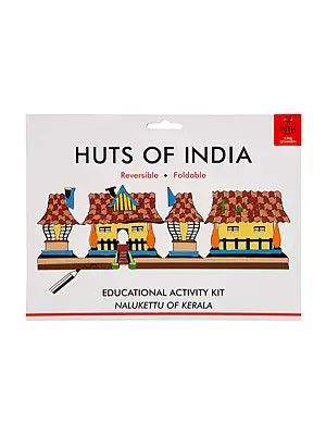 Huts of India: Educational Activity Kit: Nalukettu of Kerala (DIY Origami Coloring Kit)