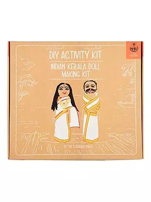 Indian Kerala Doll Making Kit: Set of 2 Bengali Dolls (Do it Yourself)