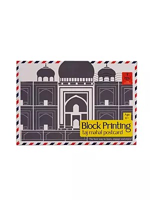 Taj Mahal Postcard Block Printing: Age 6+ (Do it Yourself)