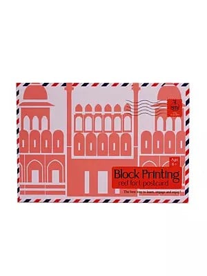Red Fort Postcard Block Printing:  Age 6+ (Do it Yourself)