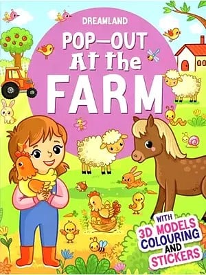 Pop-Out at The Farm with 3D Models Colouring and Stickers