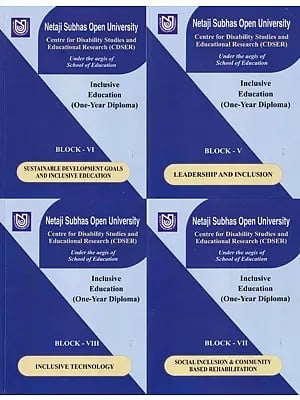 Inclusive Education (One-Year Diploma) Semester - II: Centre for Disability Studies and Educational Research (CDSER) Set of 4 Books