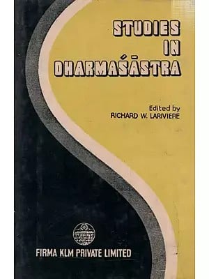 Studies in Dharmasastra (An Old and Rare Book)