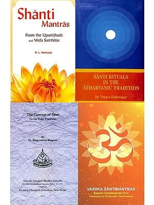 Shanti Mantras in the Vedas (Set of 4 Books)