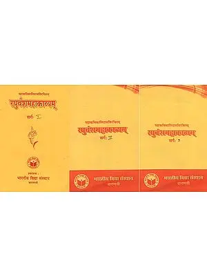 रघुवंशमहाकाव्यम्: Raghuvansh Mahakavyam (Set of 3 Volumes)