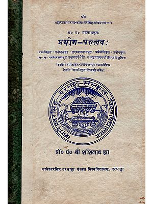 प्रयोग- पल्लव:- Prayog Pallav (An Old and Rare Book)