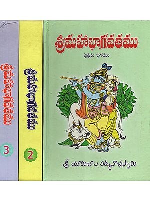 Sri Maha Bhagavatam- Set of 3 Volumes (Telugu)