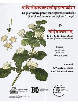 पाणिनीयव्याकरणोदाहरणकोश: (तद्धितप्रकरणम्)- Paninian Grammar Through its Examples - The Book of Secondary Derivatives (IV-II Volume)