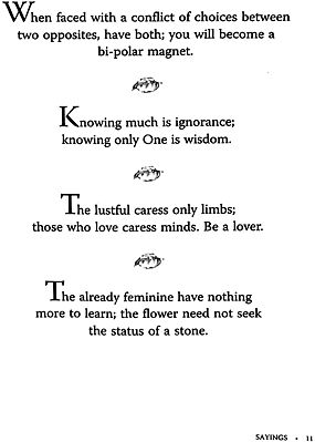 Sayings (Saying Nothing Says It All)