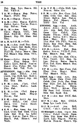 A Synoptic Key To The Materia Medica