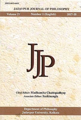 Jadavpur Journal of Philosophy: Volume 27, Number 1(English), 2017-18