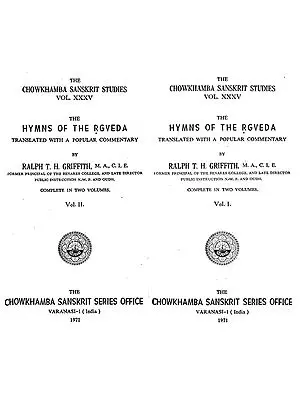 The Hymns of the Rgveda in a Set of 2 Volumes (An Old and Rare Book)