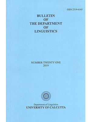 Bulletin of the Department of Linguistics- Number Twenty one, 2019