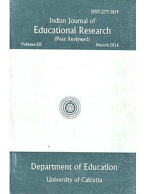 Indian Journal of Educational Research: Peer Reviewed- Voume III (Old Book)