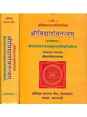 श्रीविद्यार्णवतन्त्रम्: Sri Vidyarnava Tantram (Set of 2 Volumes)