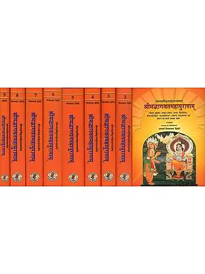 Shrimad Bhagawat Mahapurana with Shridhari Translated into Hindi (Set of 9 Big Volumes)