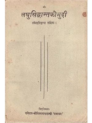 लघुसिद्धान्तकौमुदि: Laghu Siddhanta Kaumudi (An Old and Rare Book)