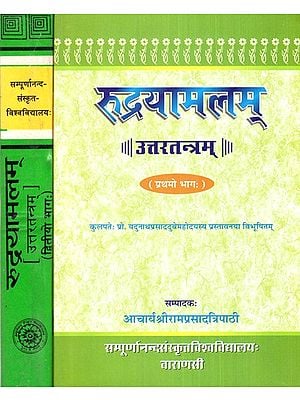 रुद्रयामलम्, उत्तरतन्त्रम्- Rudrayamalam, Uttartantram (Set of 2 Volumes) (An Old and Rare Book)