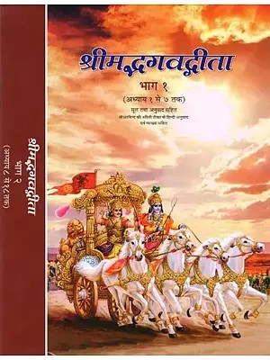 श्रीमद्भगवद्गीता (मूल तथा अनुवाद सहित)- Shrimad Bhagavad Gita: With Original and Translation (Set of 2 Volumes)