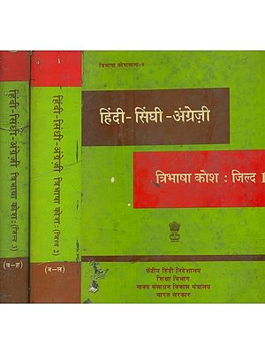 हिंदी-सिंधी अंग्रेज़ी: त्रिभाषा कोश- Hindi-Sindhi English: Trilingual Dictionary (An Old and Rare Book in Set of 3 Volumes)