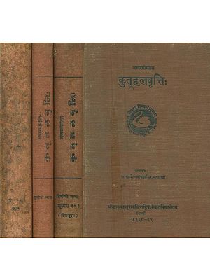 अघ्वरमीमांसा कुतूहलवृत्तिः- Aghvara Mimamsa Kutuhala Vritti: Set of 4 Volumes (An Old and Rare Book)