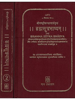 ब्रह्मसूत्रभाष्यम्- Brahma Sutra Bhashyam  (Set of 2 Volumes)