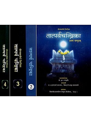 श्रीव्यासतीर्थ विरचिता- तात्पर्य चन्द्रिका: Tatparya Chandrika Composed by Sri Vyasatirtha (Set of 3 Volumes)