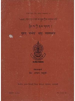 बृहत् संभोट धातु व्यवस्थान: Brihat Sambhota Dhatu Vyavasthana (An Old and Rare Book)