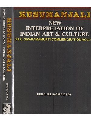 Kusumanjali - New Interpretation of Indian Art & Culture in Set of 2 Volumes (An Old & Rare Book)