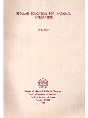Secular Education For National Integration (An Old And Rare Book)
