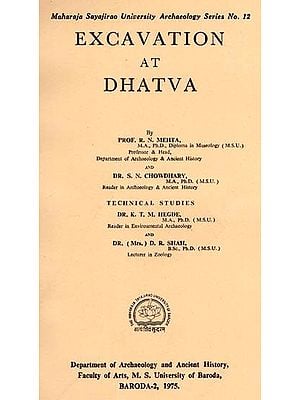 Excavation At Dhatva (An Old & Rare Book)