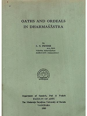 Oaths and Ordeals in Dharmasastra (An Old and Rare Book)