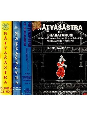 Natyasastra of Bharatamuni - With The Commentary Abhinavabharati By Abhinavaguptacarya (Set of Volume 4 An Old & Rare Book)