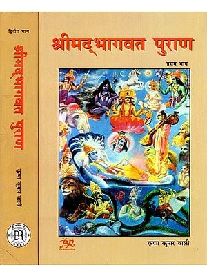 श्रीमद्भागवत पुराण (संक्षिप्त-यथारूप हिन्दी अनुवाद )- Shrimad Bhagawat Purana (Brief-Exact Hindi Translation) (Set of 2 Volumes)