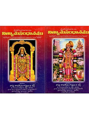 శ్రీమతే రామానుజాయ నమః నిత్యానుసంధానము- Shrimate Ramanujaya Namah Nitya Nusandhanamu (Set of 2 Volumes in Telugu)