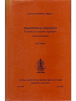Traditional Thought- Toward an Axiomatic Approach (An Old and Rare Book)