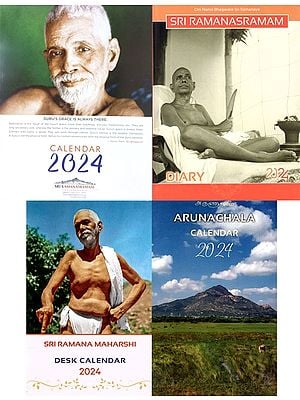Set of 3 Calendars and 1 Diary from Sri Ramanasramam
