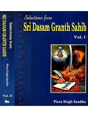 Selections from- Sri Dasam Grantha- Text in Gurmukhi & Roman and Translation in Punjabi & English (Set of 2 Volumes)