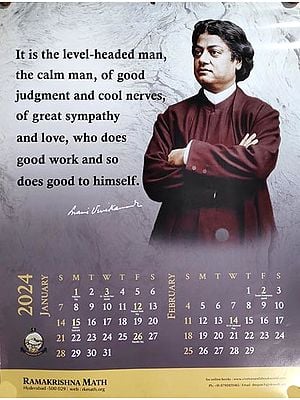 Swami Vivekananda Calendar- 2024 (In English)