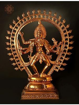 The Glowing Svaroopa Of The Fierce Ashtabhujadhari Kali