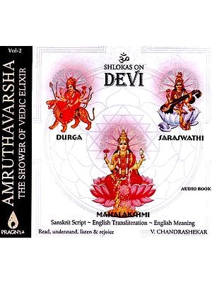 Shlokas on Devi (Audio Book) (Transliterated Book and Audio CD)