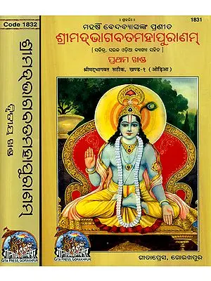 ଶ୍ରୀମଦଭାଗବଡ଼  ମହାପୁରନମ୍: Srimad Bhagavat Mahapurana in Oriya (Set of 2 Volumes)